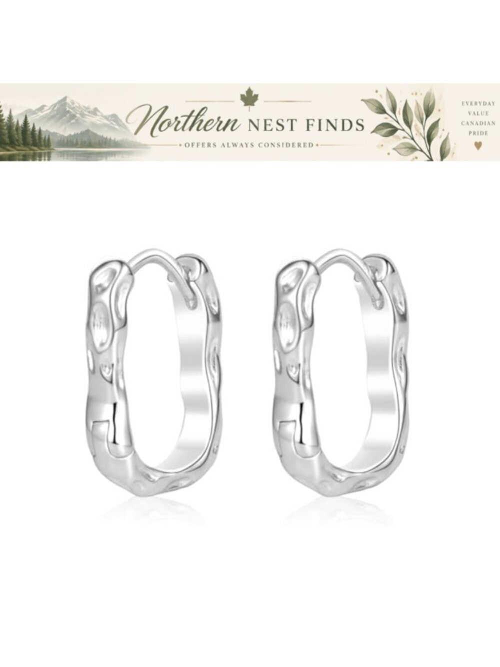 14K Gold Plated Chunky Open Hoop Earrings Lightweight Paperclip Link Women